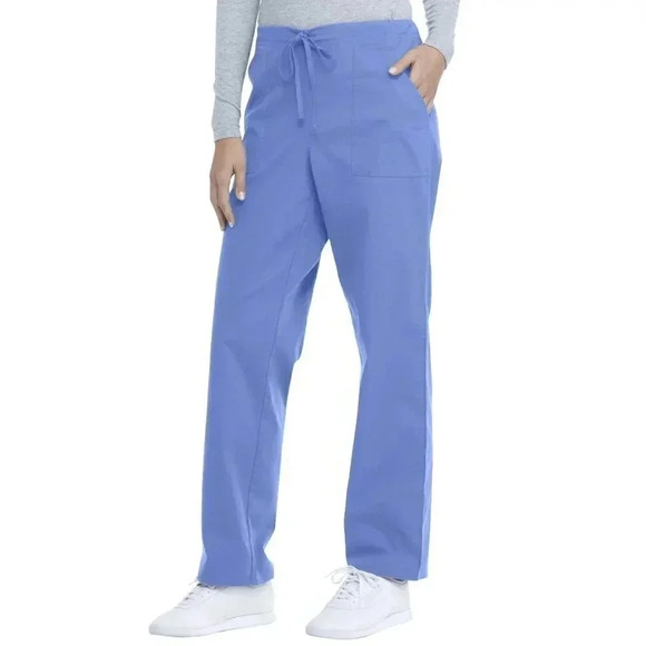 NWT Unisex Scrubstar Core Essentials Scrub Pants Drawstring Tie Size L, 3XL Blue - Picture 1 of 10